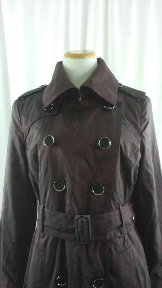 Abrigo chaqueta para mujer East 5th ciruela aspecto múltiple talla M Foto 3 de 4