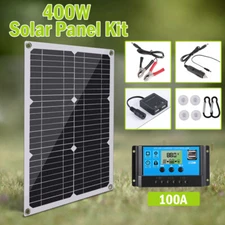 400W Solar Panel 12V Battery Charger System Kit for Outdoor Boat RV Car Charge