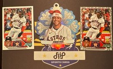 2023 Topps Holiday Baseball ORNAMENT Jeremy Pena LOT (3x) Base & METALLIC ASTROS