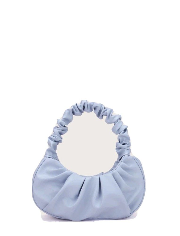Ruched mini shoulder bag.