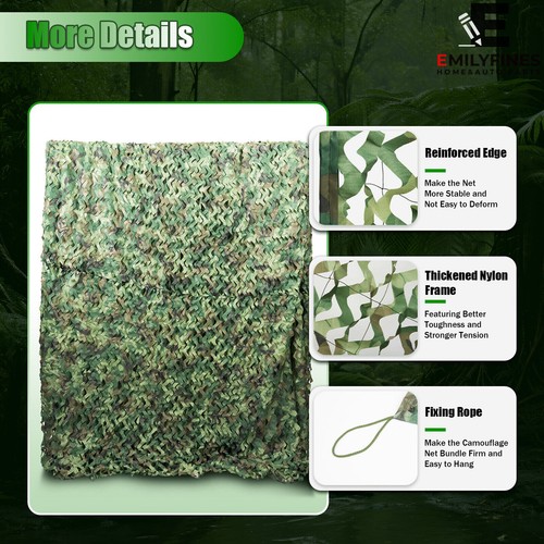 8 X 8m Camouflage Jagd Tarnnetz Bundeswehr Armee Tarnung Camo Hunter Flecktarn - Bild 4 von 12