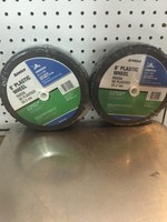 2 - Arnold Nylon Bearing Plastic Wheel Diamond Tread 8x1.75 35lbs. Max. 2 - Arnold Nylon Bearing Plastic Wheel Diamond Tread 8x1.75 35lbs. Max.