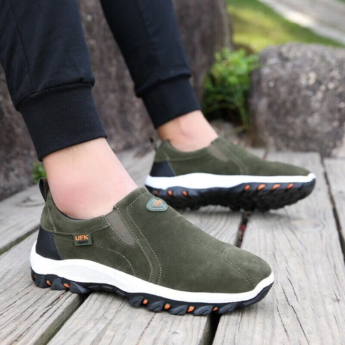 Mens Casual Breathable Loafers Shoes Running Walking Slip on Sports Sneakers Gym - Bild 20 von 49