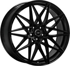 4x Alufelgen AXXION AX9 Schwarz glanz lackiert 9x21 ET30 LK5 120 21 Zoll Felgen