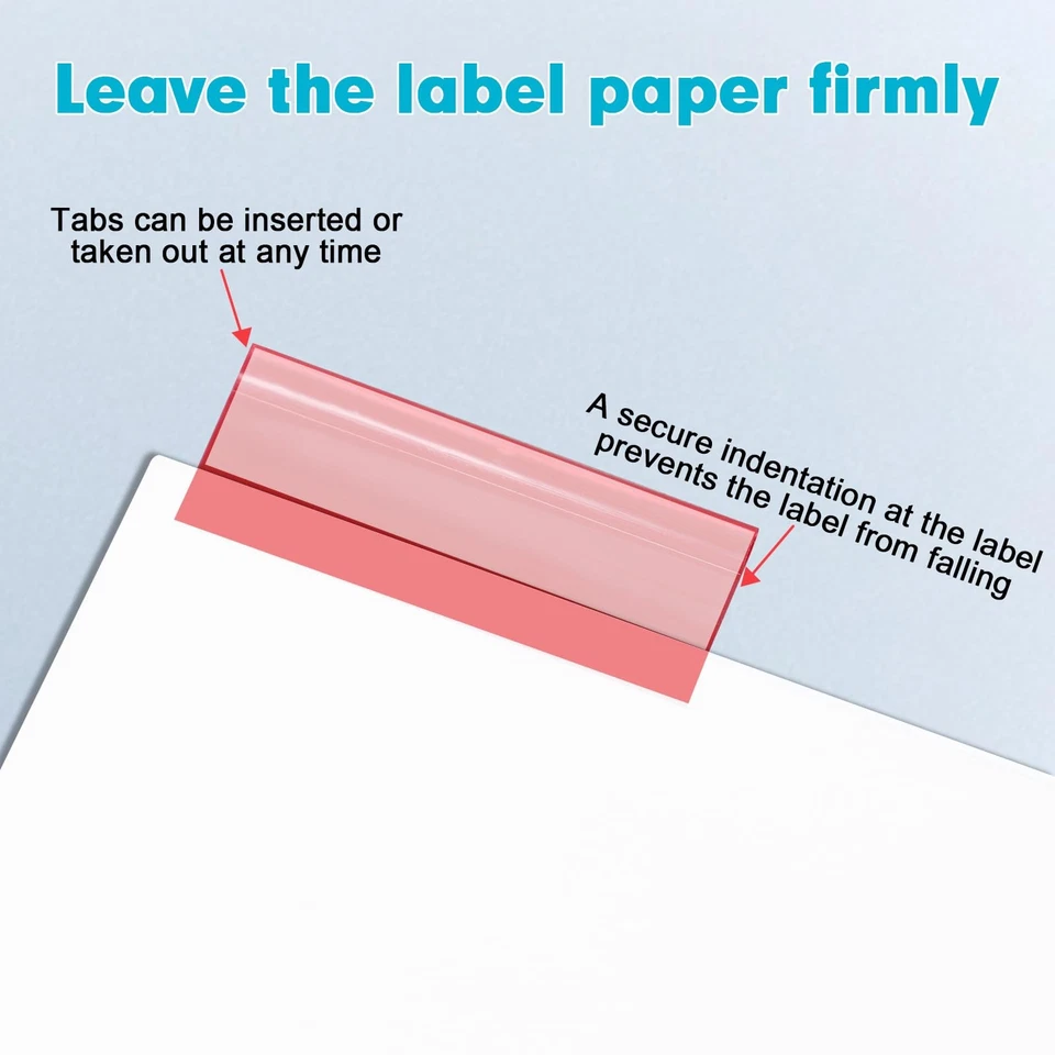 Binder Divider, 120 Pack Binder Index White Dividers with 8 Insertable Multic... - Image 2 of 4