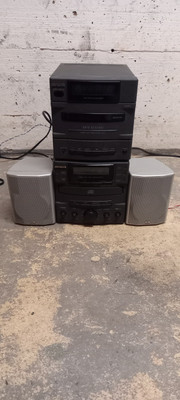 Aiwa Kompakt Mini Stereo Anlage RDX-01, FX-01,SX-01 ohne FB Und 2X Lautsprecher
