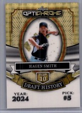 Hagen Smith 2025 Leaf Optichrome Baseball 1/1 Pre Production Proof