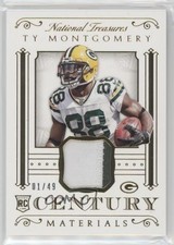 2015 Panini National Treasures Century Materials Prime 1/49 Ty Montgomery 0s23