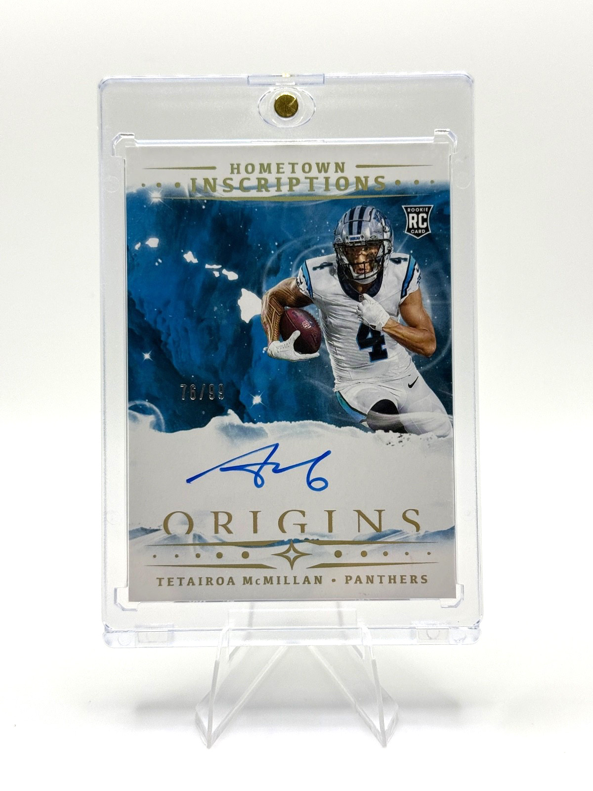 2025 Origins- TETAIROA McMILLAN RC- Hometown Inscriptions ON CARD Auto /99 🔥