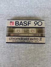 1 BASF 90 Chromdioxid Extra II Hifi Blank Cassette Tape Unopened