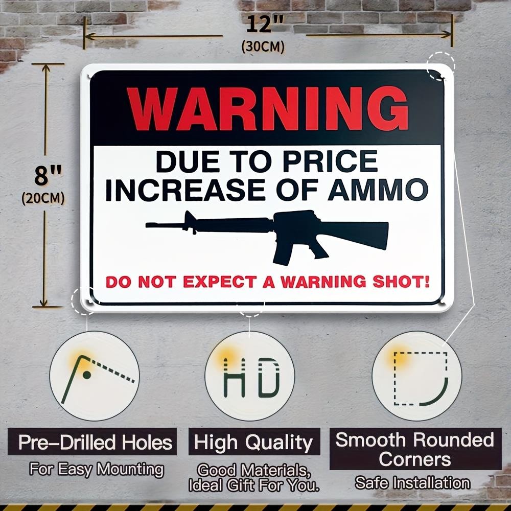Funny No Trespassing Armed Owner Tin Metal Signs Home Décor Vintage Humorous Sec