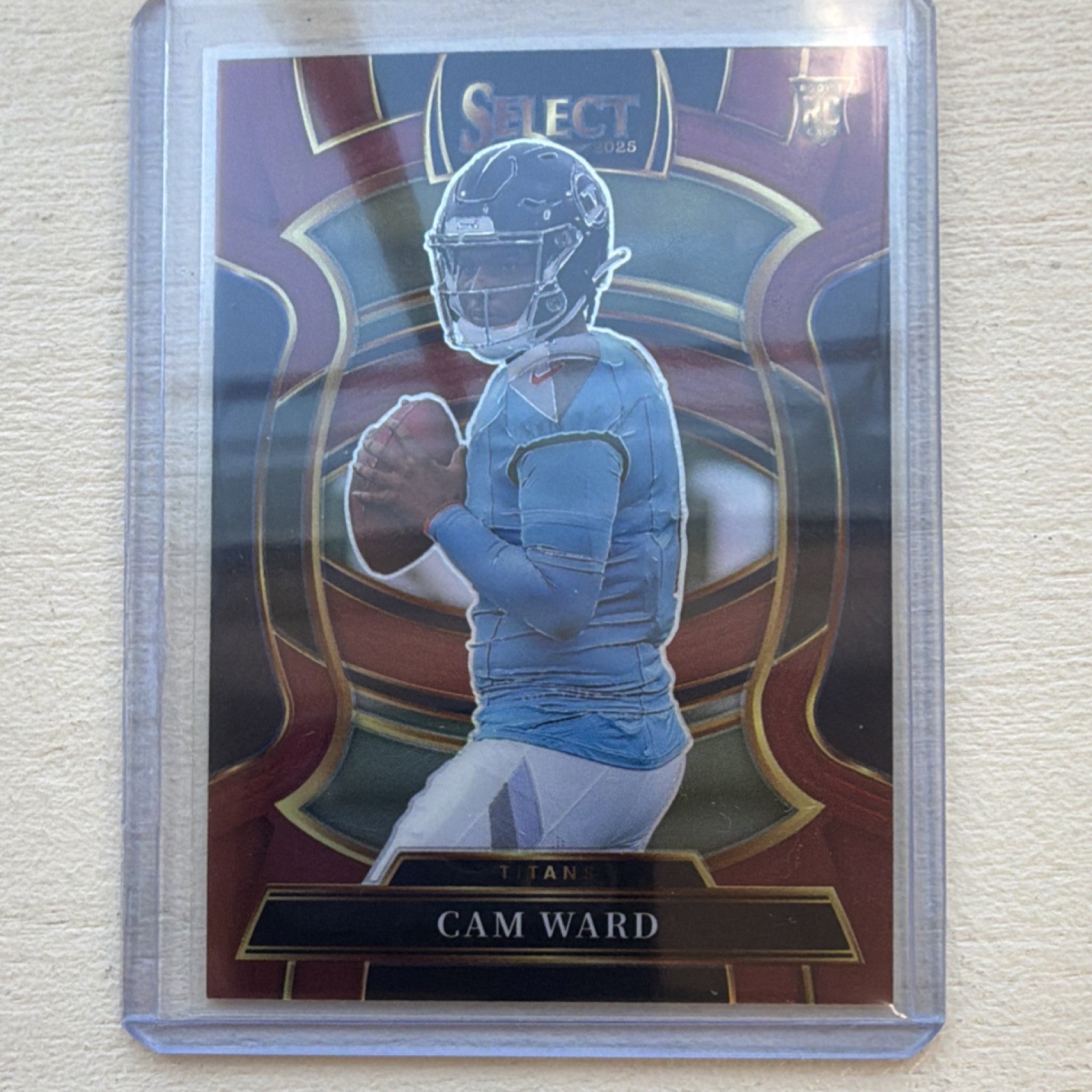 2025 Panini Select Cam Ward Maroon Prizm #26 Concourse /149 Rookie Titans