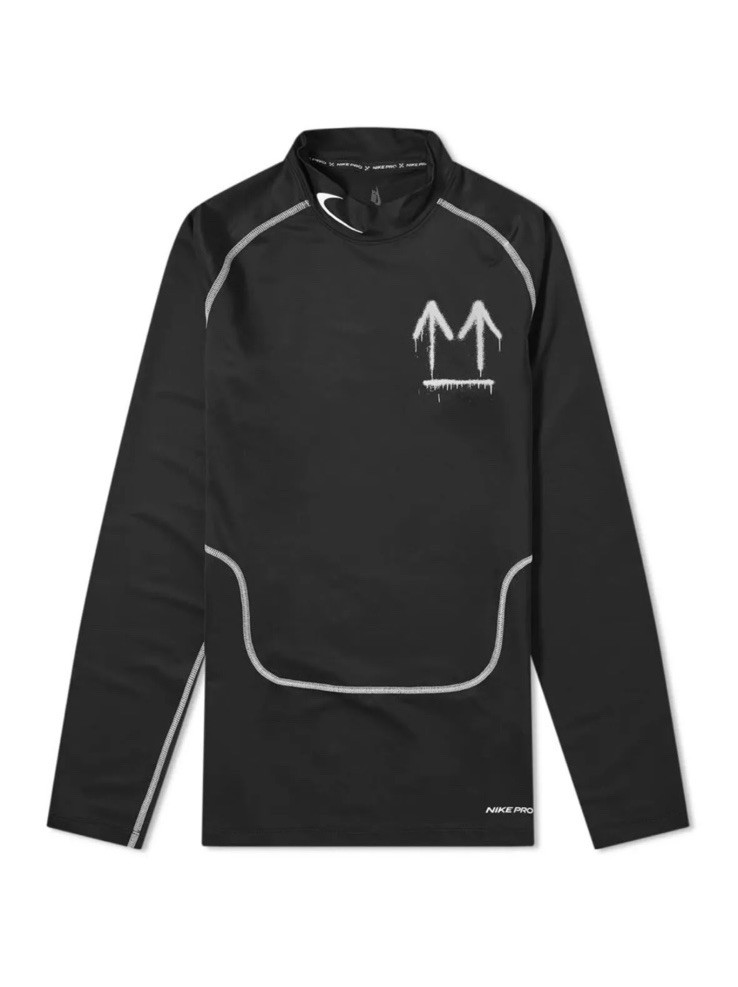 Top a maniche lunghe Off White X Nike NRG Pro Extra Small CN5528 010 Nero