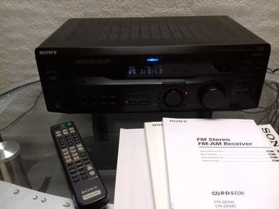 Sony STR-DE445 schwarz 5.1 HiFi AV-Receiver Verstärker +FB +HB Surround Heimkino