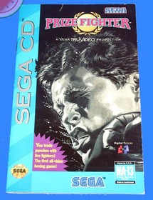 TESTED Game SEGA CD Two Disc PRIZE FIGHTER with Manual Pack-In Box & Bonus Case