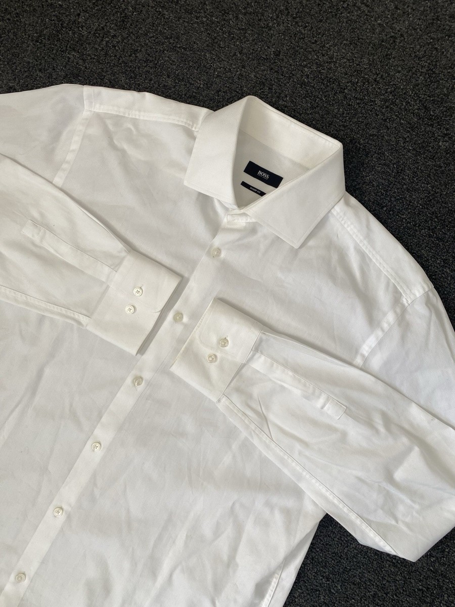 slim fit dress slacks Hugo Boss Men L/S Formal Shirt 50500334 – Enem Store main image 1