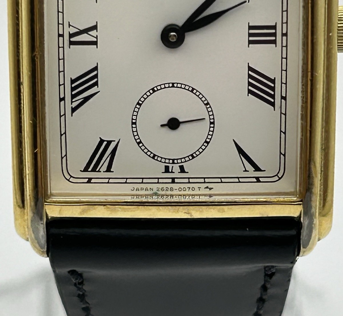 Vintage Seiko 2628-5019 Rectangular Tank Style Dress Watch - New