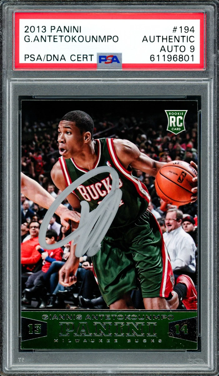 Giannis Antetokounmpo Basketball Grade 9 Rookie Sports Trading