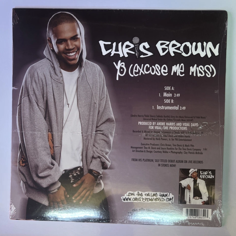 Chris Brown Yo (Excuse Me Miss) 2005 Press 12" Vinyl Picture Cover SEALED ! Foto 2 de 4