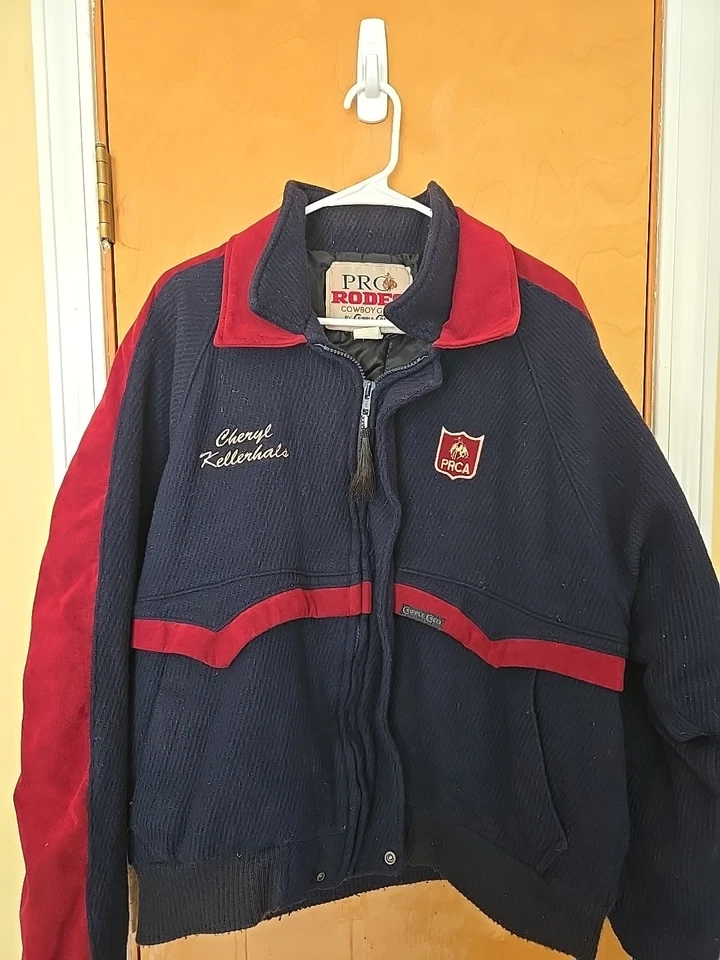 Chaqueta de Colección Profesional de Rodeo Cowboys Association PRCA XL Lana/Gamuza De Colección Foto 3 de 4
