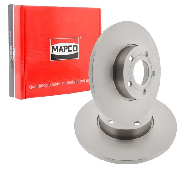 2X Mapco Bremsscheiben 288Mm Voll Vorne Passend FüR Audi 100 A4 A6 | 15704-image