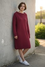 Melrose And Market Red Sweater Dress Size Medium NWOT