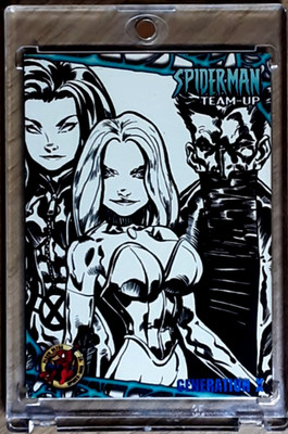 1997 Spider-Man Blue Foil Card 46 GENERATION X.