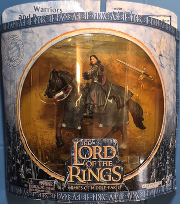 LOTR Armies of Middle-earth Aragorn Gondorian Armor Horse AOME Play Along SEALED