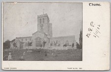 THAME Oxfordshire The Church Postcard by Taunt #320, Postmarked 1902
