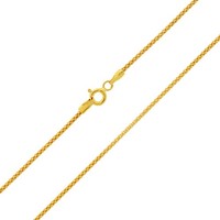 Cavill Silber Halskette 925 Sterling Vergoldet 60 Cm FeingehäMmert