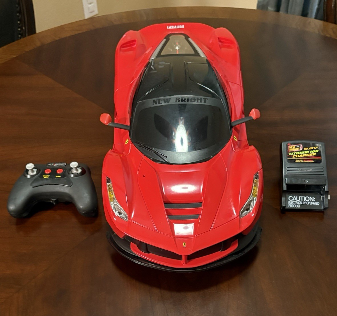 New Bright Ferrari LaFerrari RC Car w/ Controller & Charger, Red