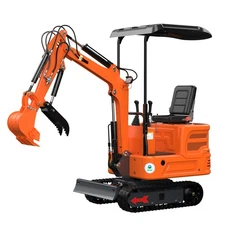 1.4T mini excavator, crawler,13.5 hp gasoline engine free ship Hydraulic clamp