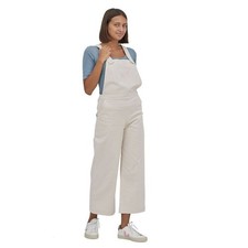 Patagonia Stand Up Cropped Overalls in Dyno White Women 4 Wide Leg Organic NWOT