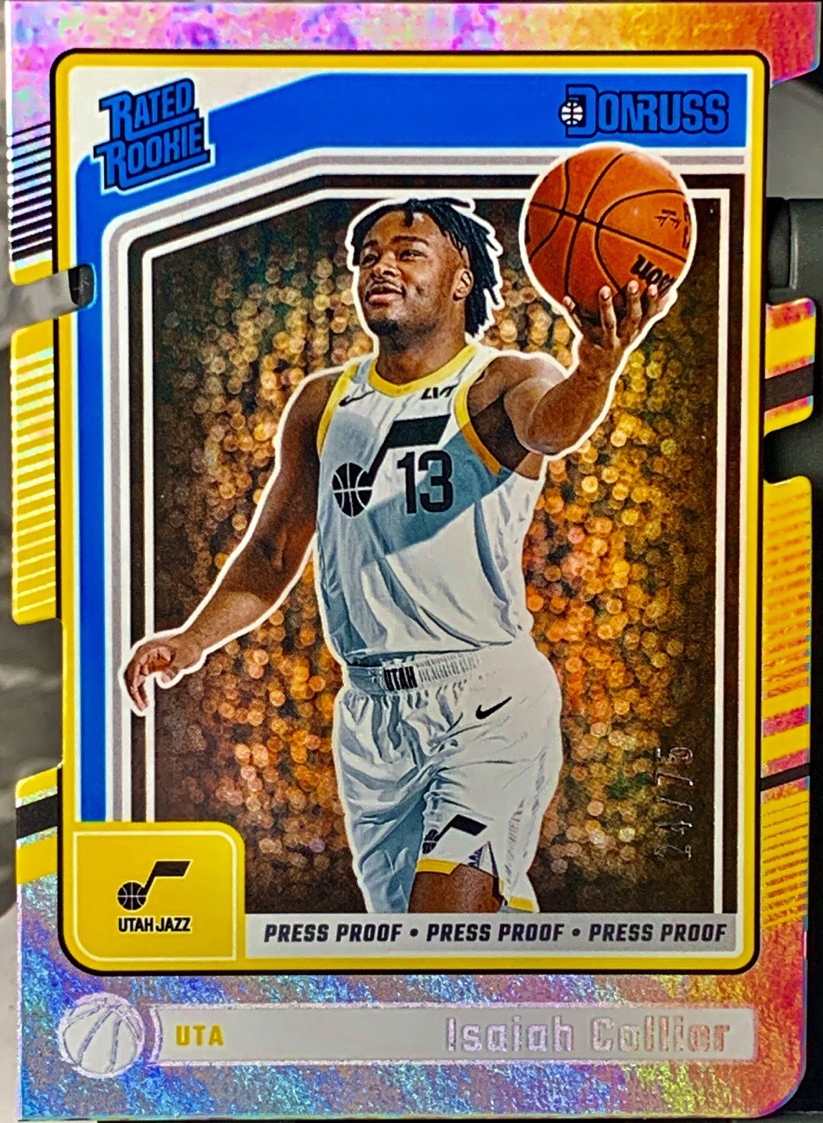 2024 Donruss Isaiah Collier #237 Rated Rookie Press Proof Silver Die cut 24/75