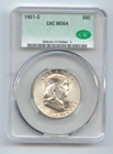 1951-S Franklin Half Dollar, CAC MS-64