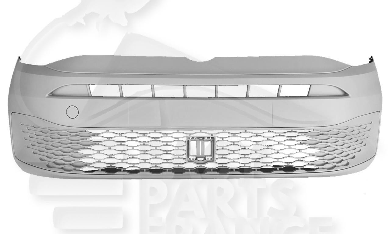 Pare-choc avant apprêté et sa grille de protection Caddy Multispace