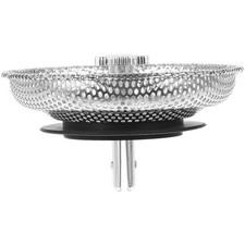 Stainless Steel Kitchen Sink Strainer Stopper Rubber Sink Drain Filter Plug