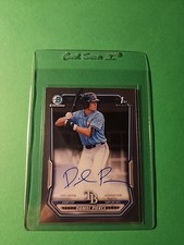 2026 Bowman Baseball Chrome Daniel Pierce Prospect 1st Bowman Auto Rays CPA-DP