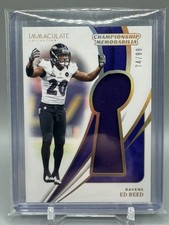 2024 Panini Immaculate Ed Reed Championship Memorabilia Jersey #/99 Ravens