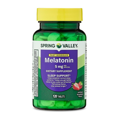 #ad Spring Valley Melatonin Sleep Dietary Supplement Fast Dissolve Tablets Strawb... $6.99