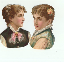 Oblaten Scraps die cut Glanzbilder Mädchen S...