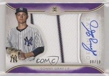 2018 Topps Definitive Collection Relic Purple 8/10 Sonny Gray #ARC-SG Auto 6fs
