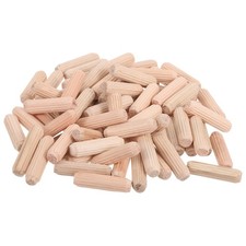 200 Pcs Wooden Dowel Pins, 8 x 30mm (0.31 x 1.18 Inch) Wood Dowels Rods