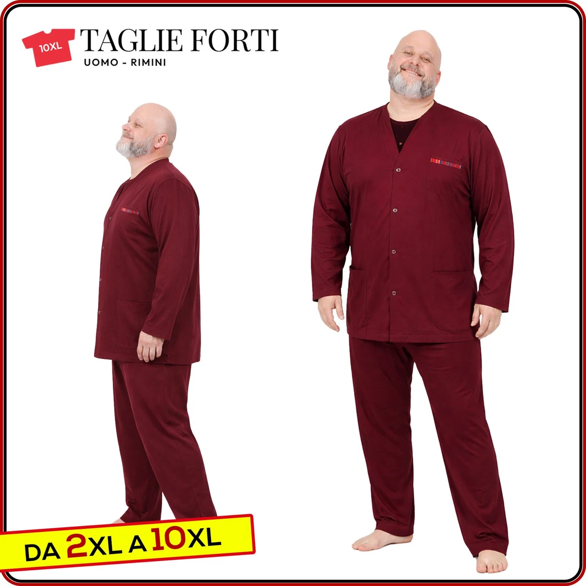 FEOYA Camicia da notte da uomo in cotone camicia da notte da uomo