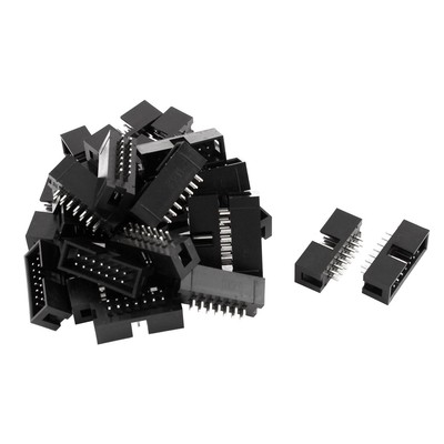 28pcs 2x7 14-Pin 2.54mm Pitch Straight Box Header Connector IDC Male Sockets