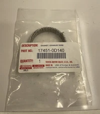 Genuine OEM Toyota Lexus 17451-0D140 Front Exhaust Pipe Manifold to Cat Gasket
