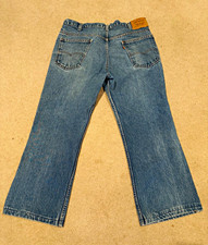 Levi's Orange Tab 517 Denim Hemmed Medium Wash Blue Jeans Dated From 1983