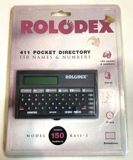Vintage 1993 Rolodex R411-3 Pocket Directory 150 Names  Numbers NEW  SEALED