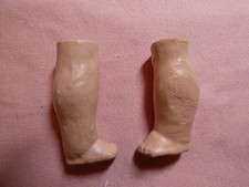 antique Compo Doll Legs approx 2 3/4 " EUC For cloth body/adjust for ball joint