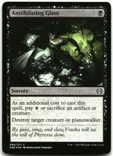 MTG Annihilating Glare FOIL C Phyrexia: All Will Be One 80 LP